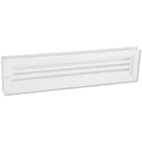 Nedco BV Deurventilatierooster 470x121mm aluminium wit